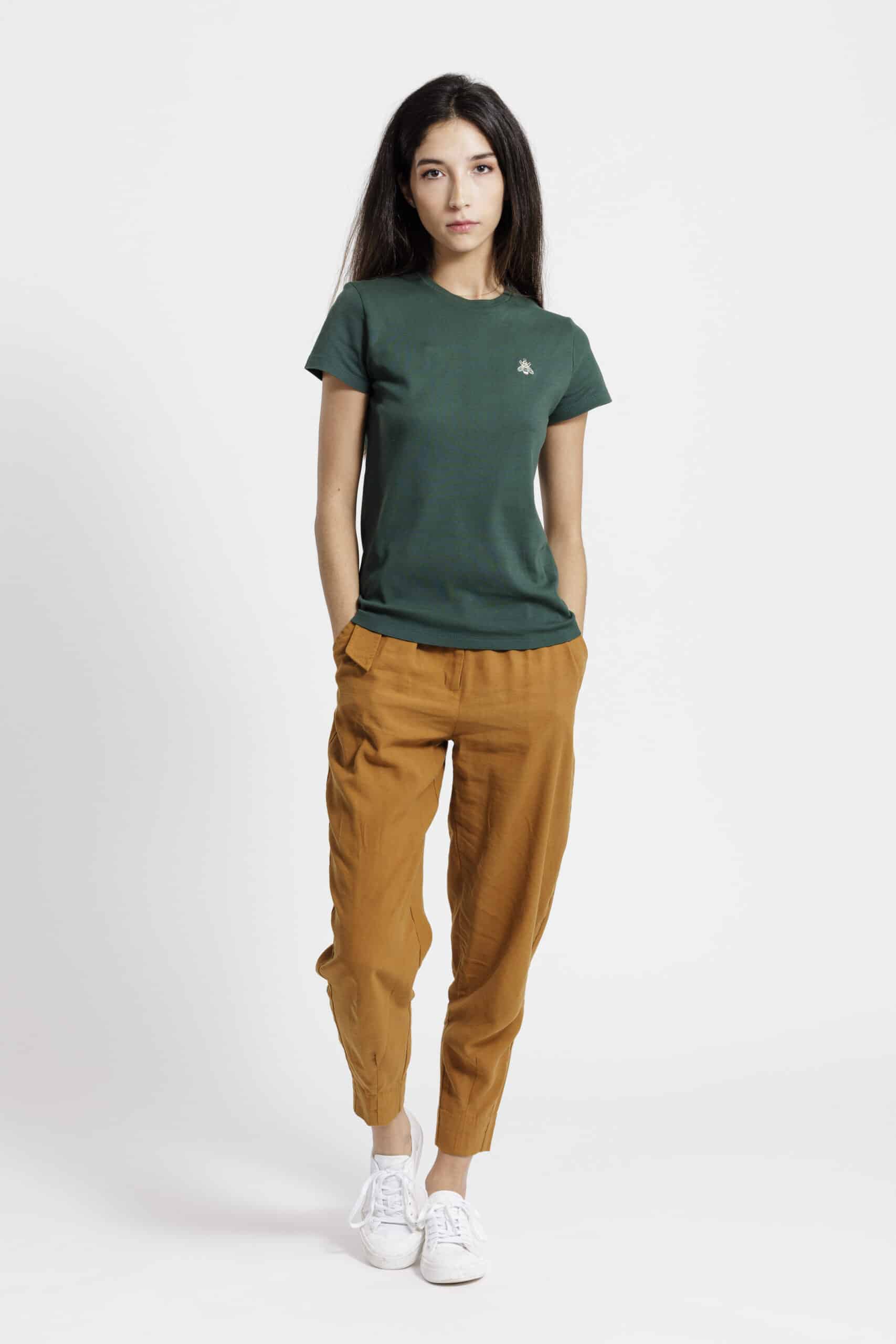 T-shirt femme à col rond – Vert Empire – Image 4