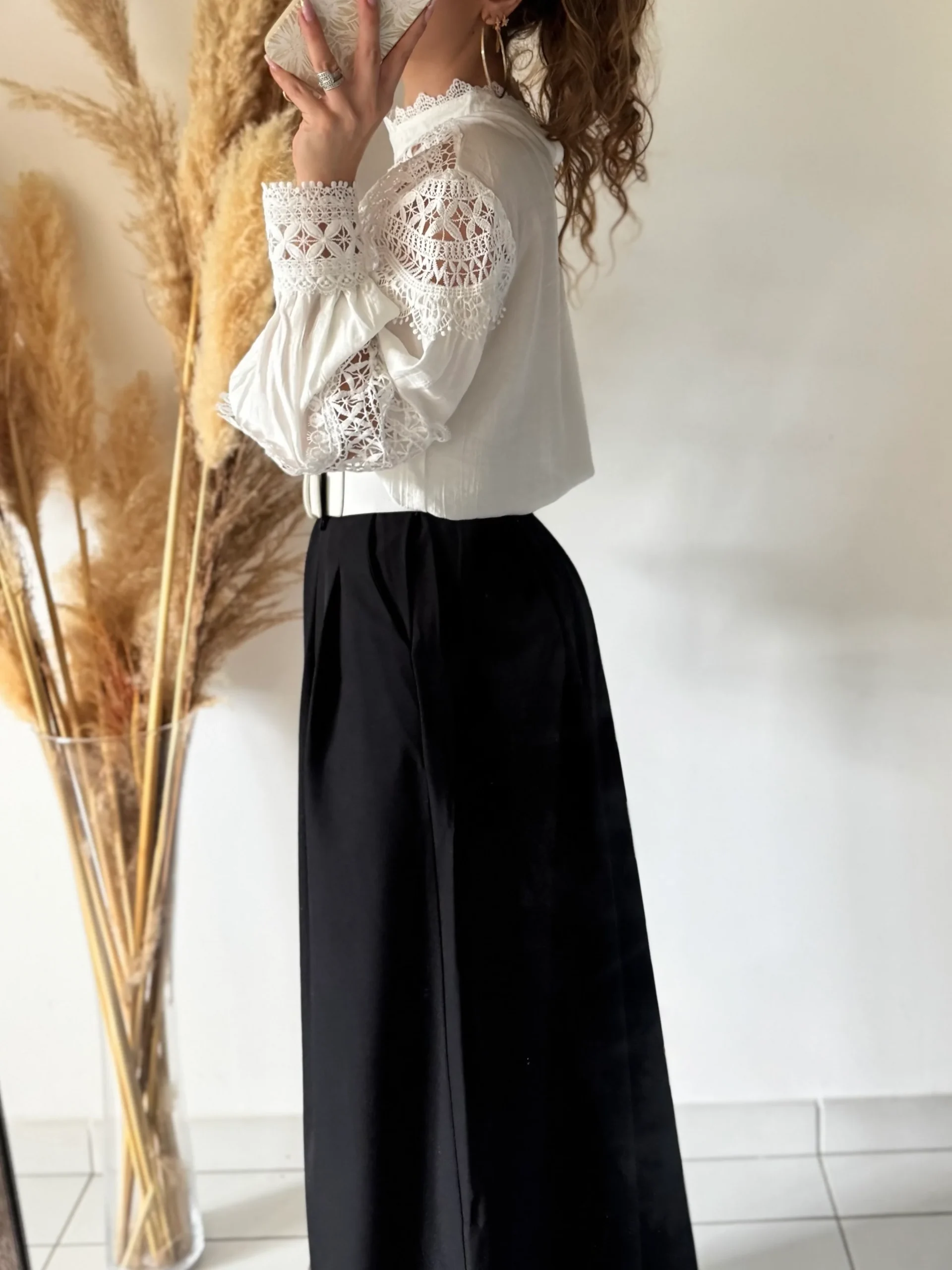PANTALON PALAZZO NOIR – Image 5