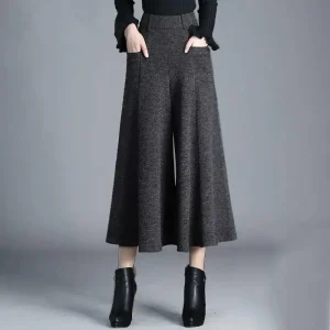 Jupe culotte mi-longue avec poches