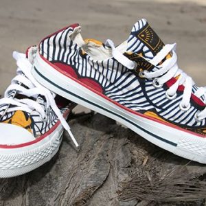 Baskets wax basses converses Fleur de mariage