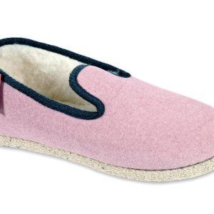 Charentaise “Chausse Mouton” – femme – rose – « modèle Soft » – semelles feutre – intérieur fourré laine – TAILLES 36 – 38 – 40