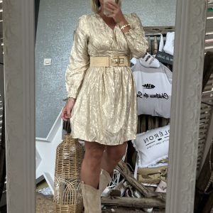 Robe CDS beige doré