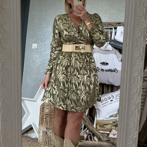 Robe CDS kaki doré
