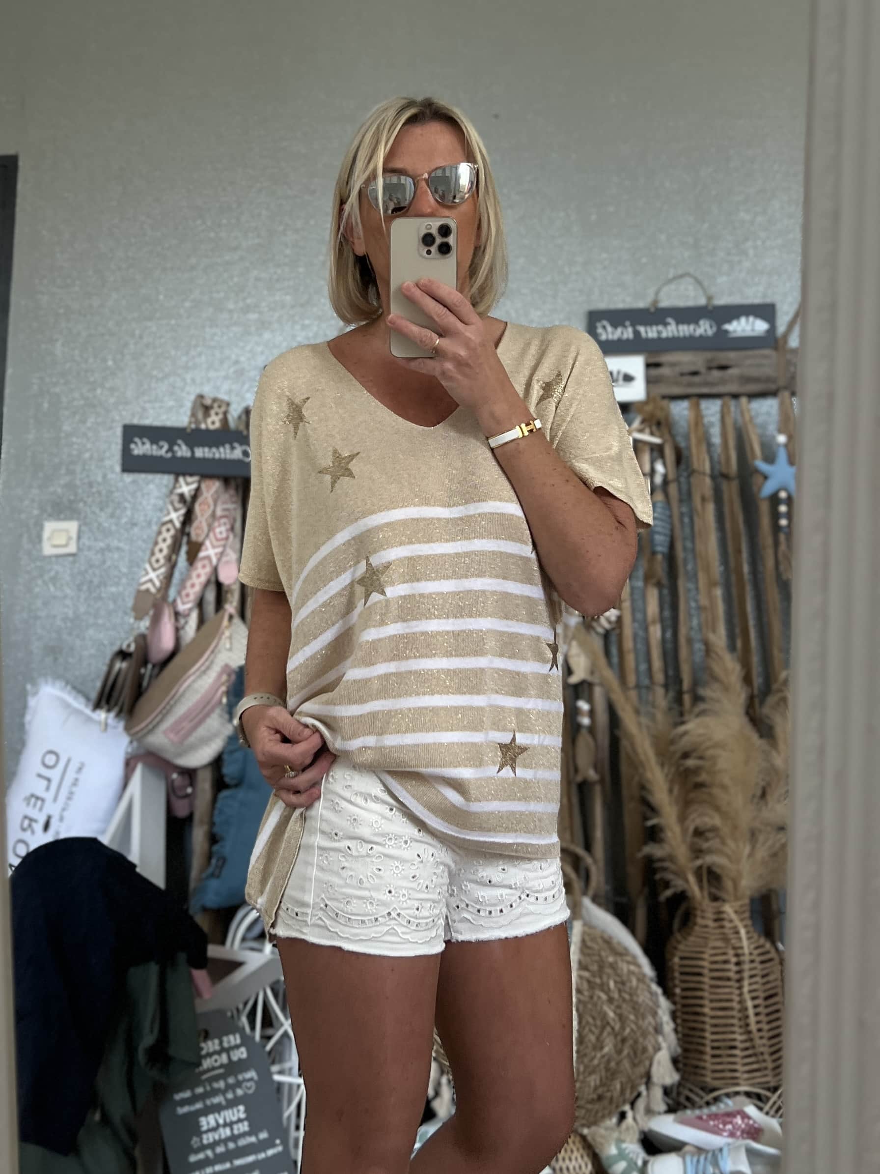 Pull stars lurex cds oversize