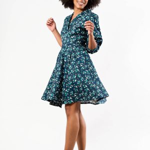 Blue Wrap Dress