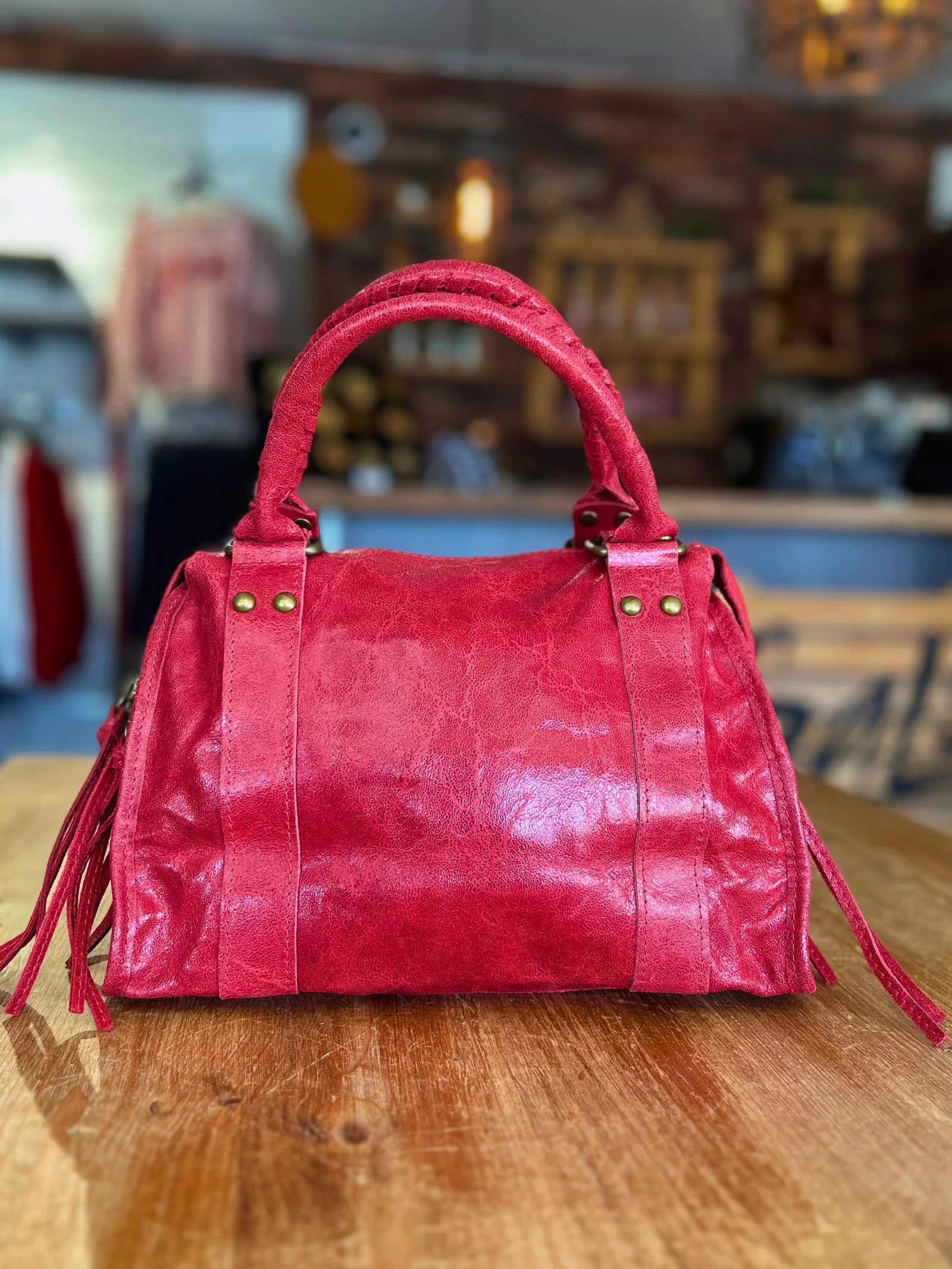 Sac moyen Mila rouge – Image 2