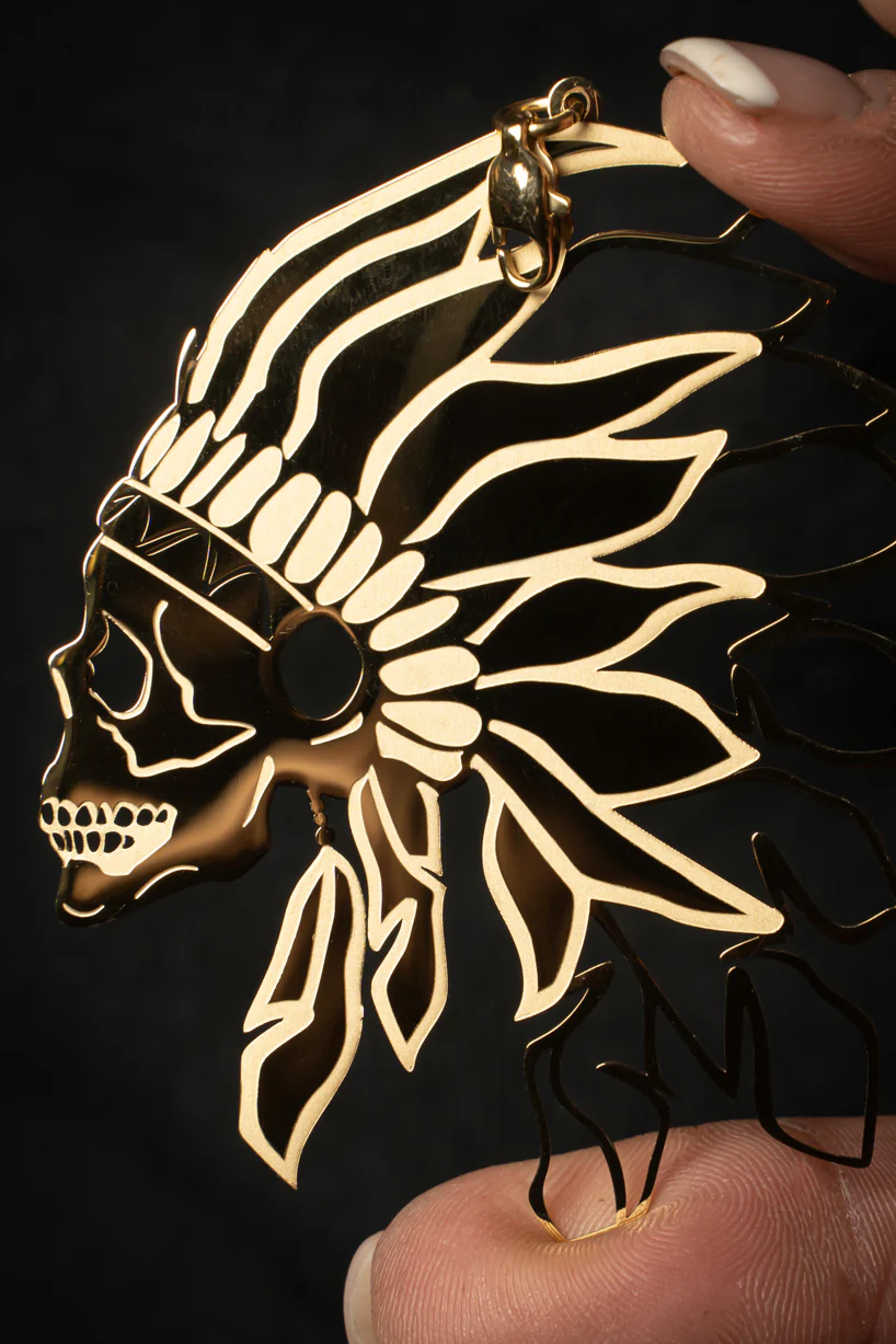Pendentif doré indien – Image 2