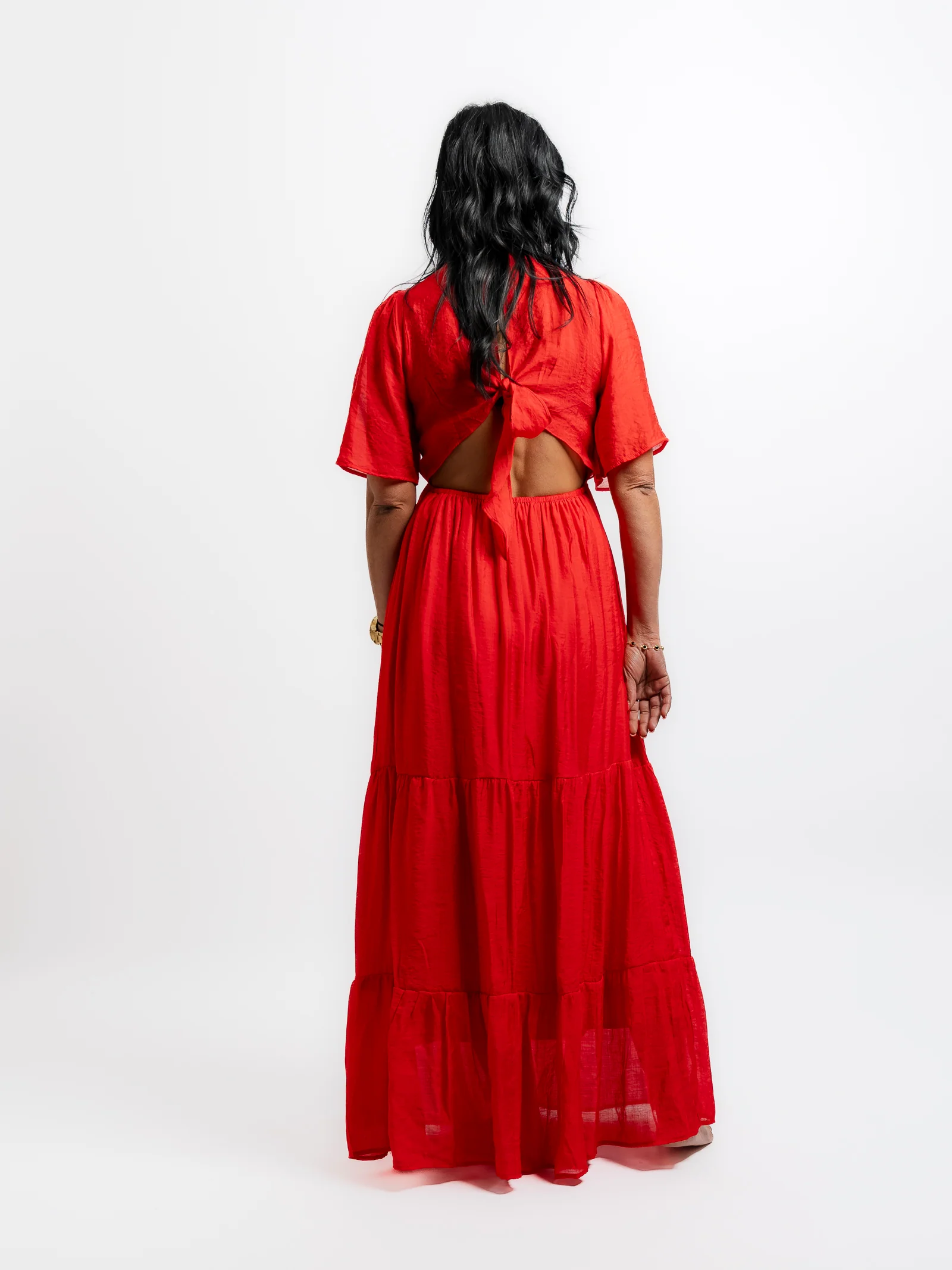 robe longue Lina rouge – Image 4