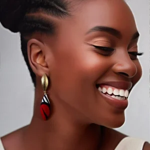 Boucles d’oreilles pendante goutte