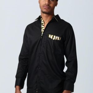 Chemise homme wax et coton