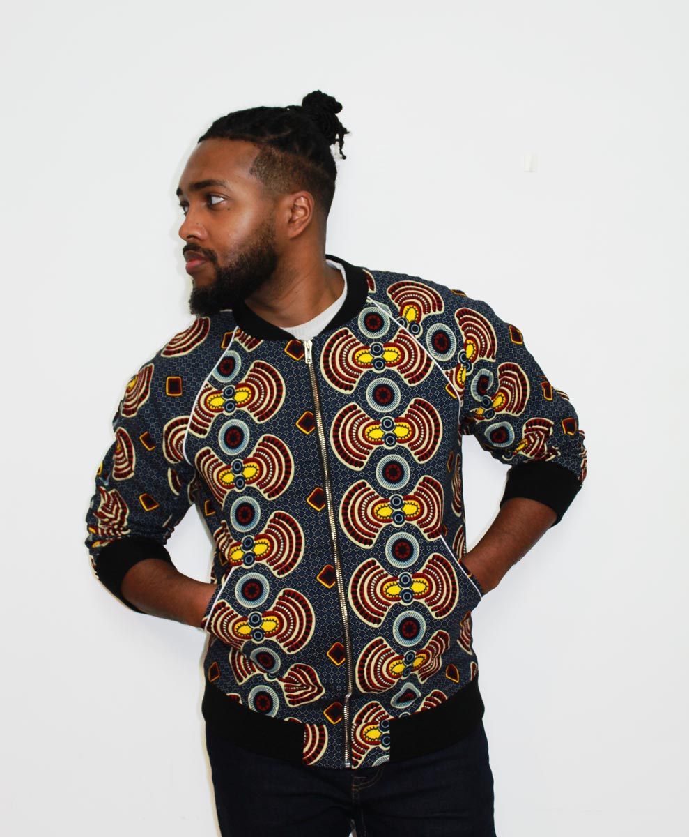BOMBERS WAX MIXTE « Le Massaï bleu »