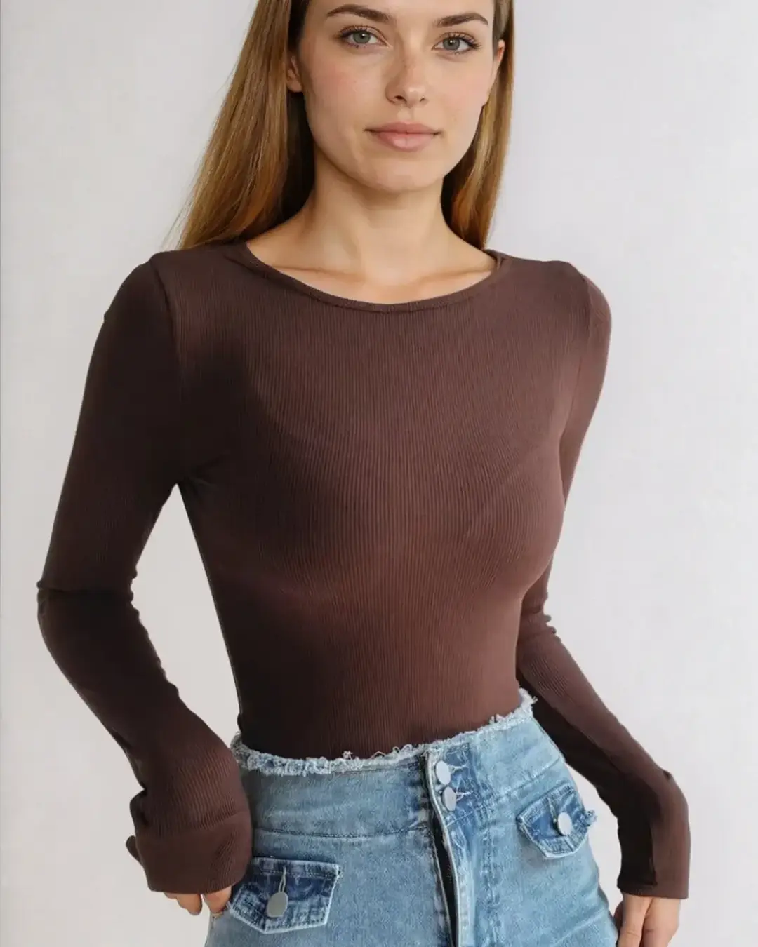 Body Dos Nu Manches Longues - Chiara – Image 2