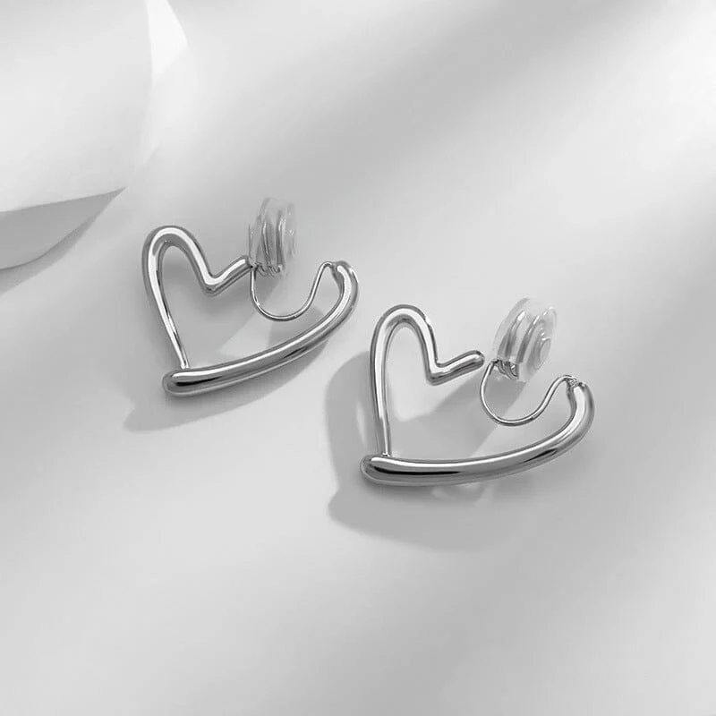 Boucles d'Oreilles Coeur – Image 4