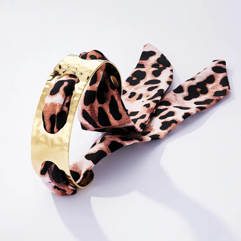Bracelet jonc foulard – Image 2