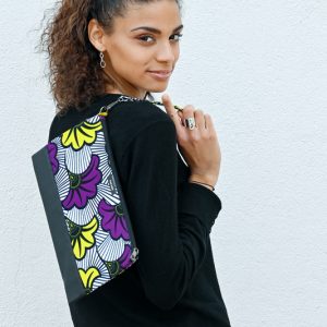 Pochette-trousse Fleur de mariage violet